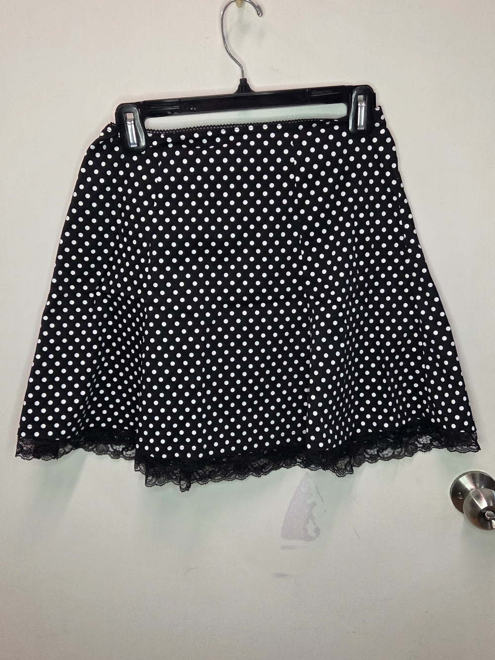 VTG Y2K Digit@l Clothing Polka Dot Lace Mini Skirt